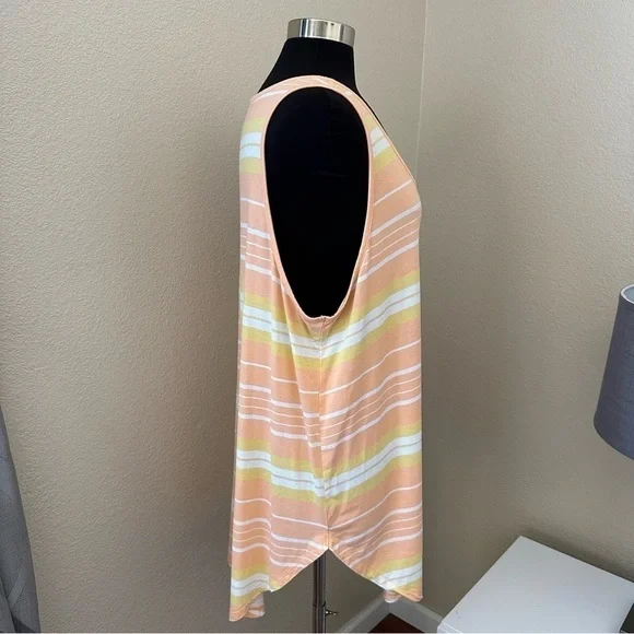 Torrid Super Soft Striped Orange Sleeveless Tank Top Size 4X - Picture 9 of 12